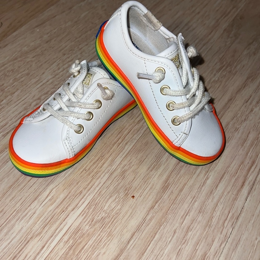 Keds - White Leather Sneakers - Toddler Size 5
